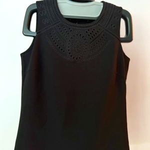 J. McLaughlin Sleeveless Black Top